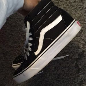 black and white vans